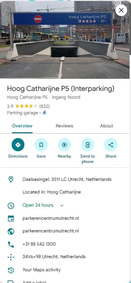 Hoog Catharijne P5 Interparking