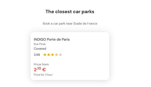 Most central parking near Stade de France