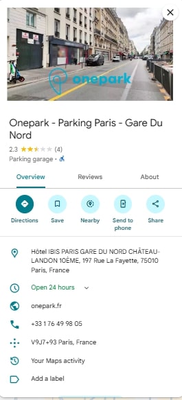 Onepark Parking Paris Gare Du Nord