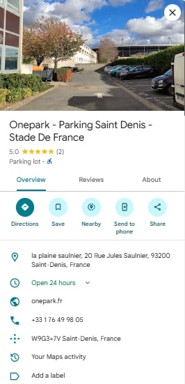 Onepark Parking Saint Denis Stade De France
