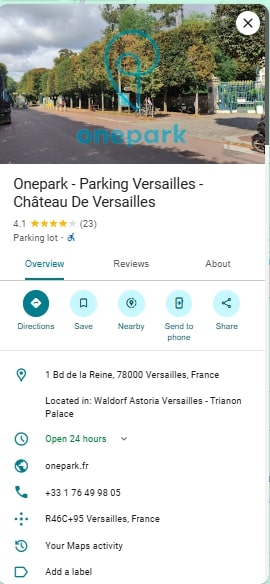 Onepark Parking Versailles Chateau De Versailles