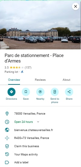 Parc de stationnement Place dArmes