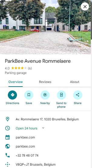 ParkBee Avenue Rommelaere