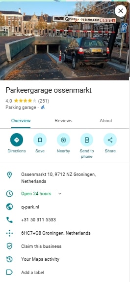 Parkeergarage ossenmarkt