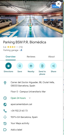 Parking BSM P.R. Biomedica