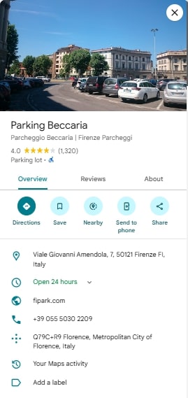 Parking Beccaria
