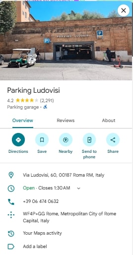 Parking Ludovisi