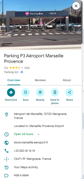 Parking P3 Aeroport Marseille Provence Parking P3 Aeroport Marseille Provence