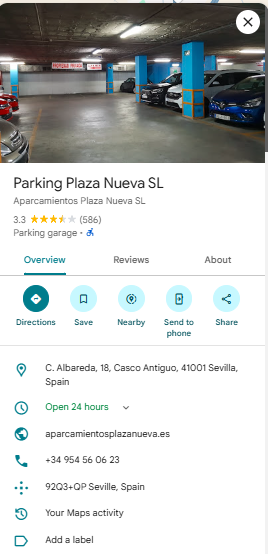 Parking Plaza Nueva SL