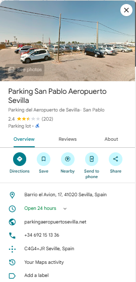 Parking San Pablo Aeropuerto Sevilla