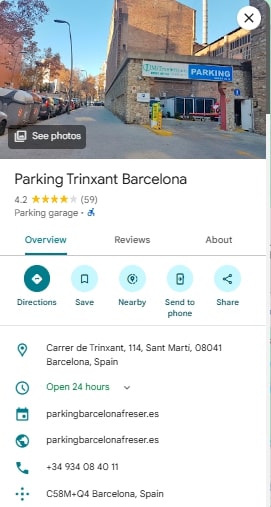 Parking Trinxant Barcelona