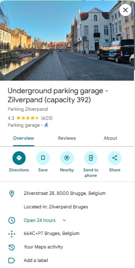 Underground parking garage Zilverpand capacity 392