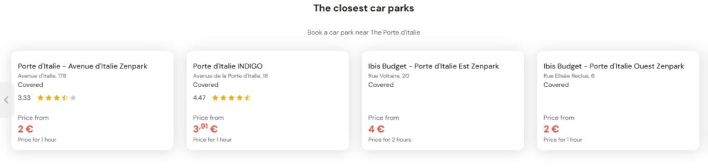 most central parking in The Porte dItalie