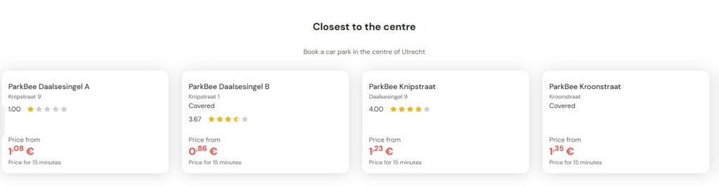 most central parking in utrecht