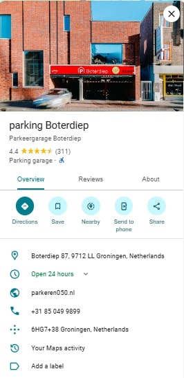 parking Boterdiep