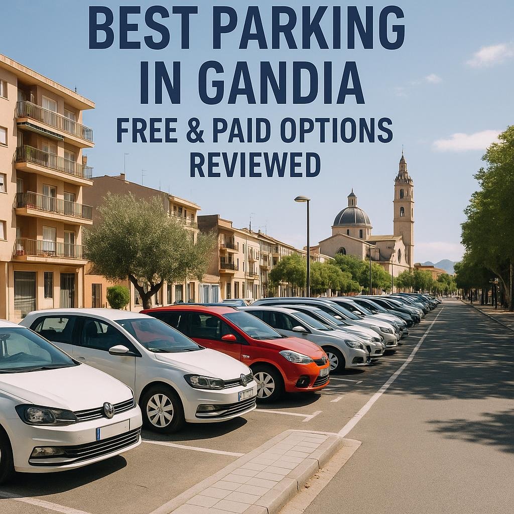 Parking near Gandía beach, Spain
