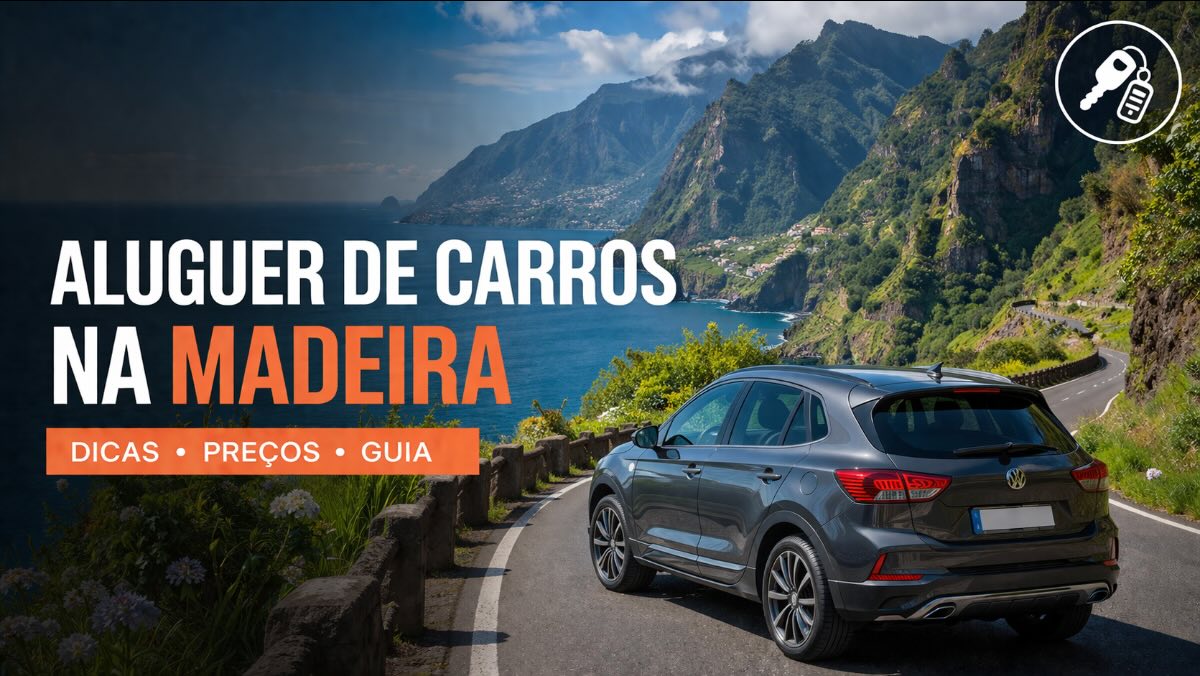 Aluguer de carros na Madeira – vista da ilha com carro de aluguer