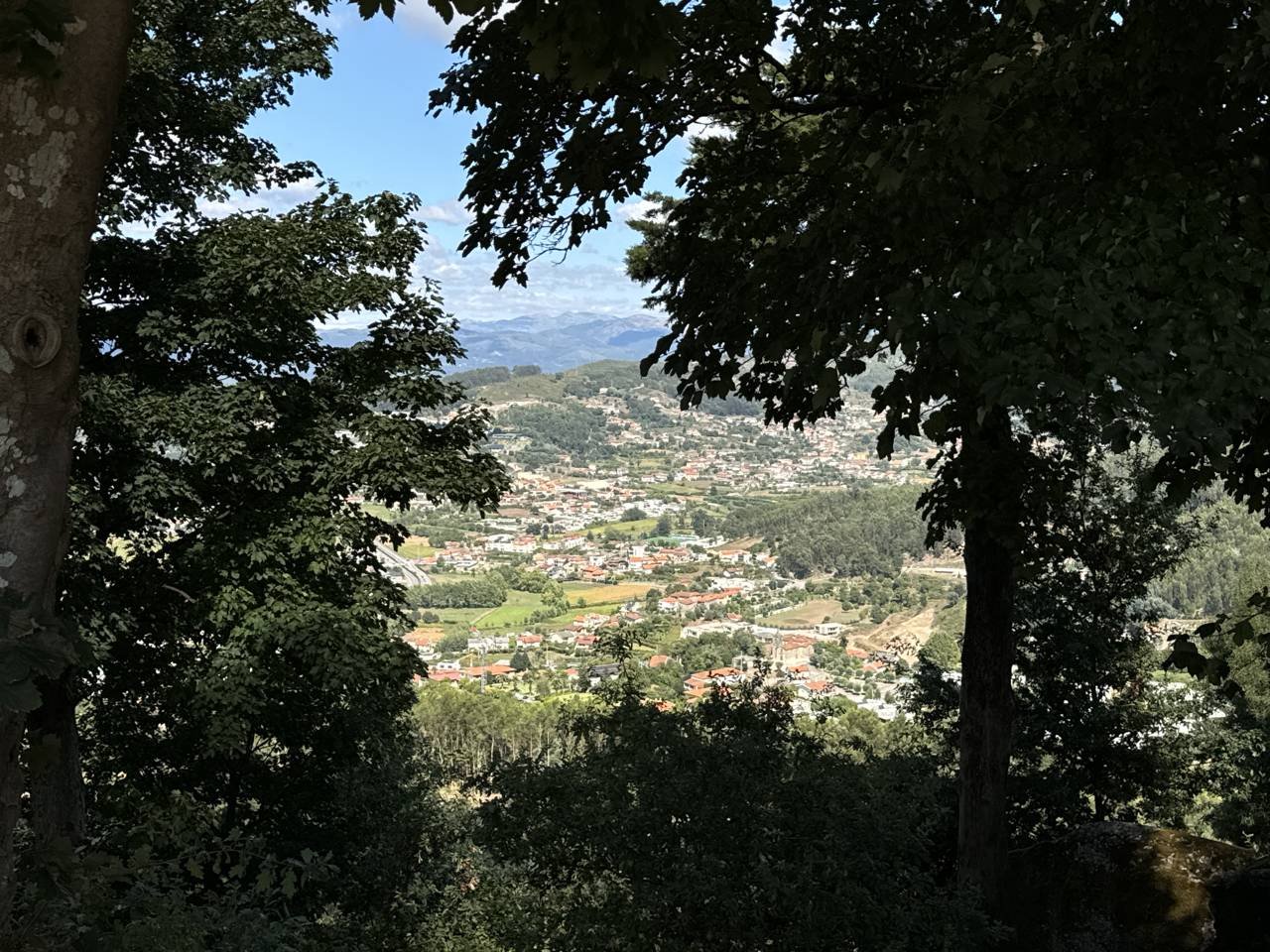 Vue sur Braga depuis le sanctuaire du Bom Jesus do Monte