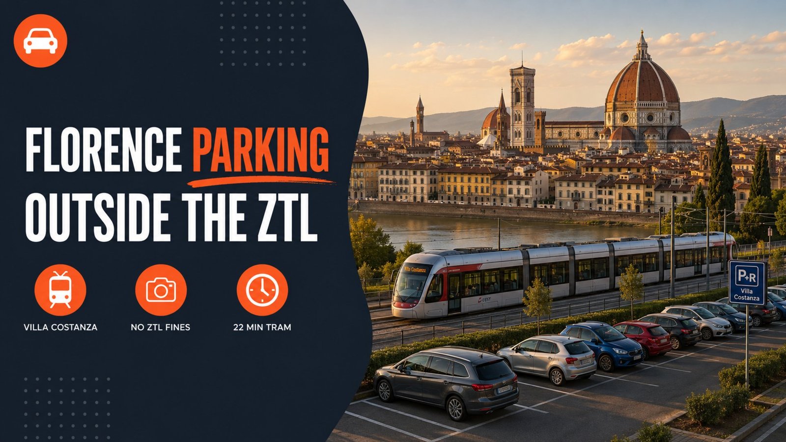 Parking in Florence outside the ZTL guide cover