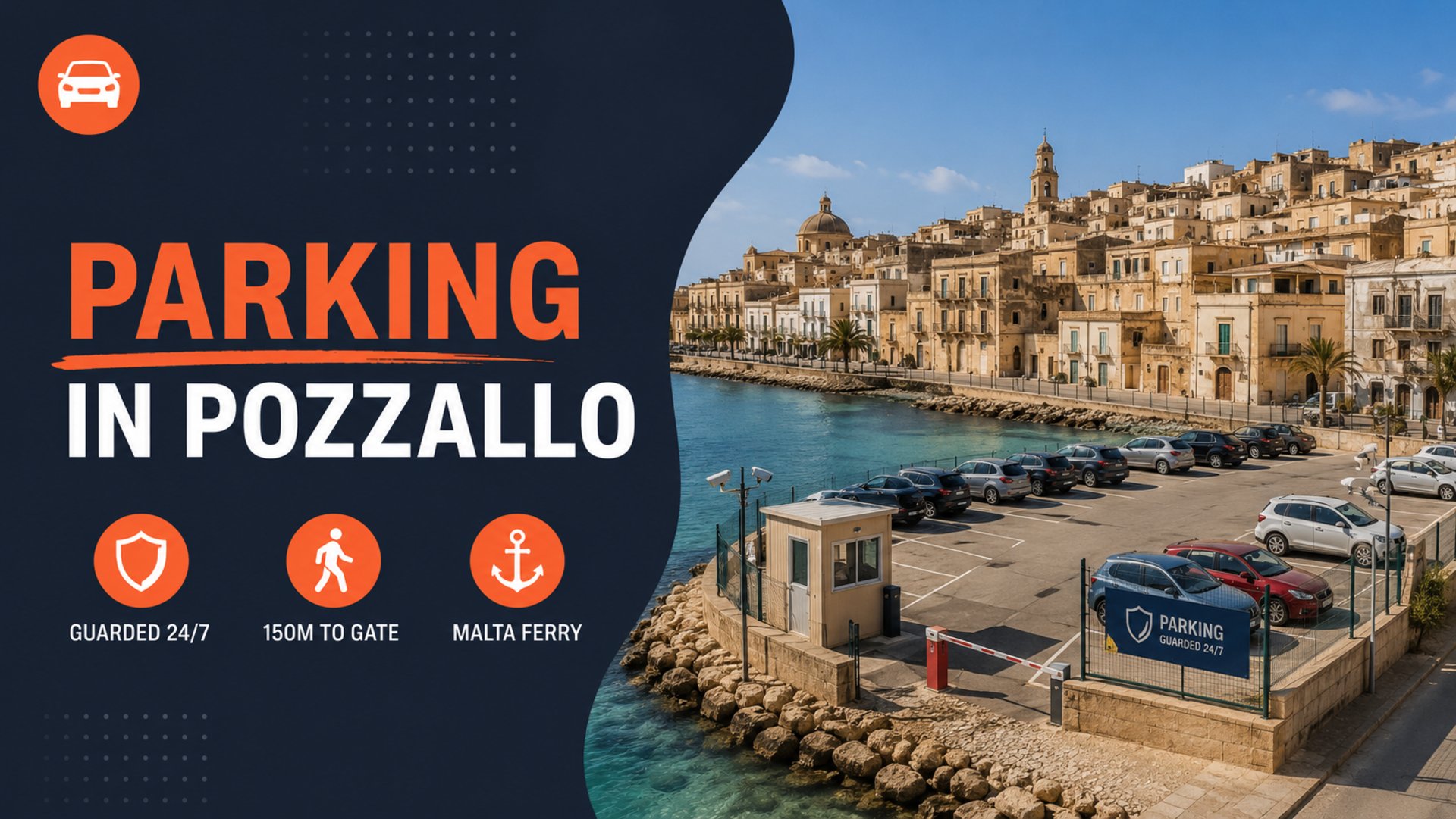Parking in Pozzallo Malta ferry guide cover