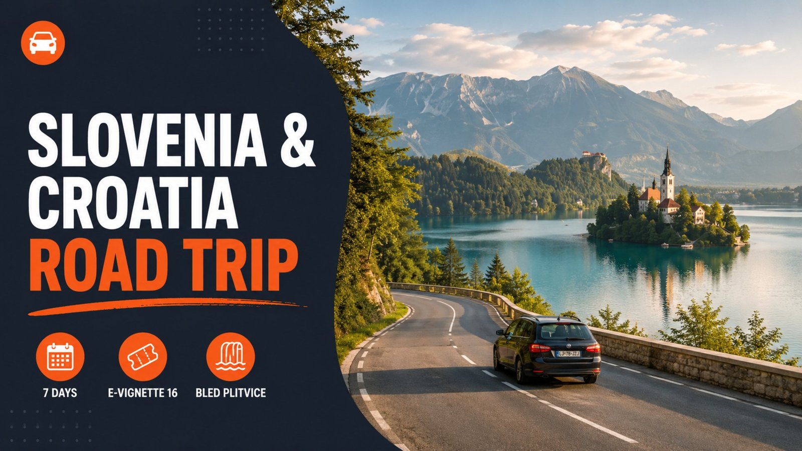Slovenia and Croatia road trip itinerary cover