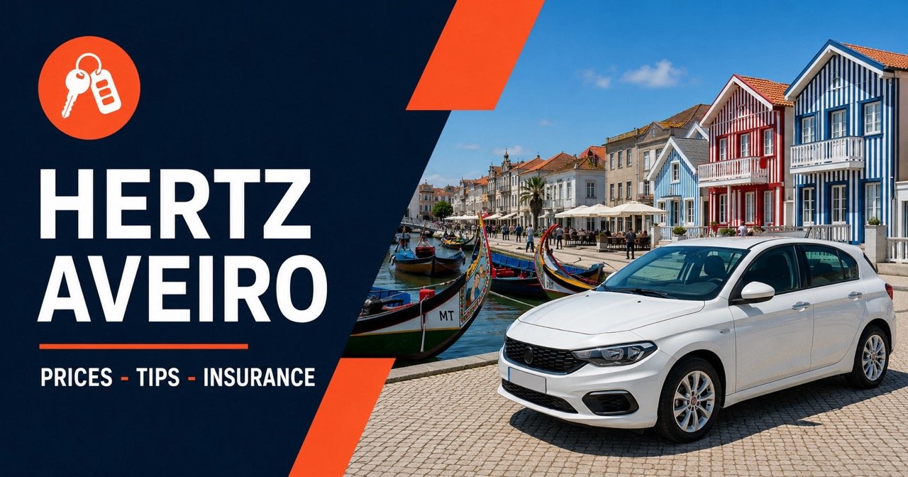 HERTZ AVEIRO — Aveiro, white car and orange car-key icon