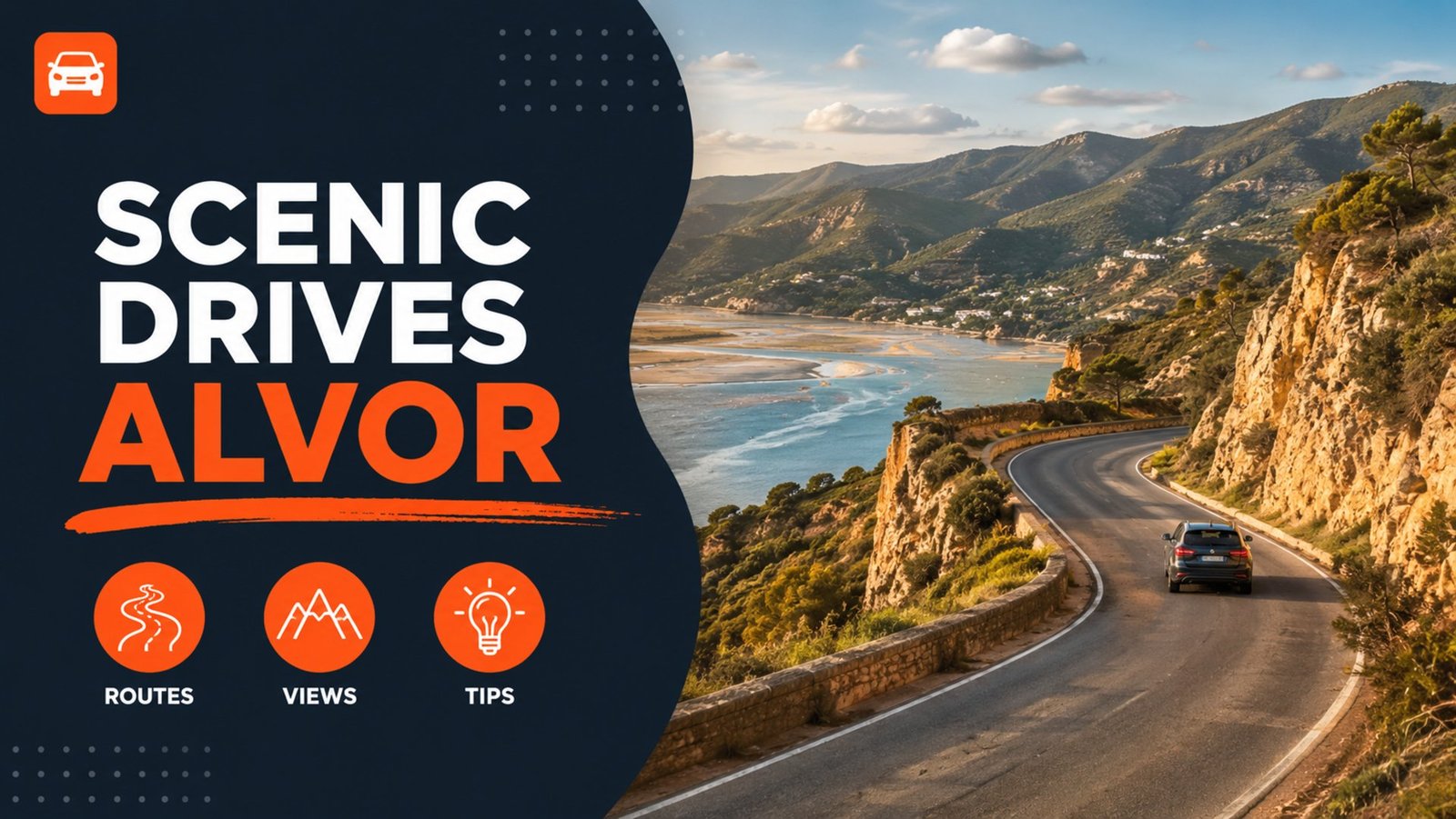 Scenic drives in Alvor guide cover – routes, views and tips in the western Algarve
