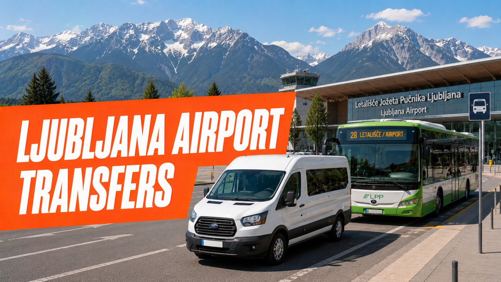 Ljubljana Airport transfers - bus and shuttle van in the Alps