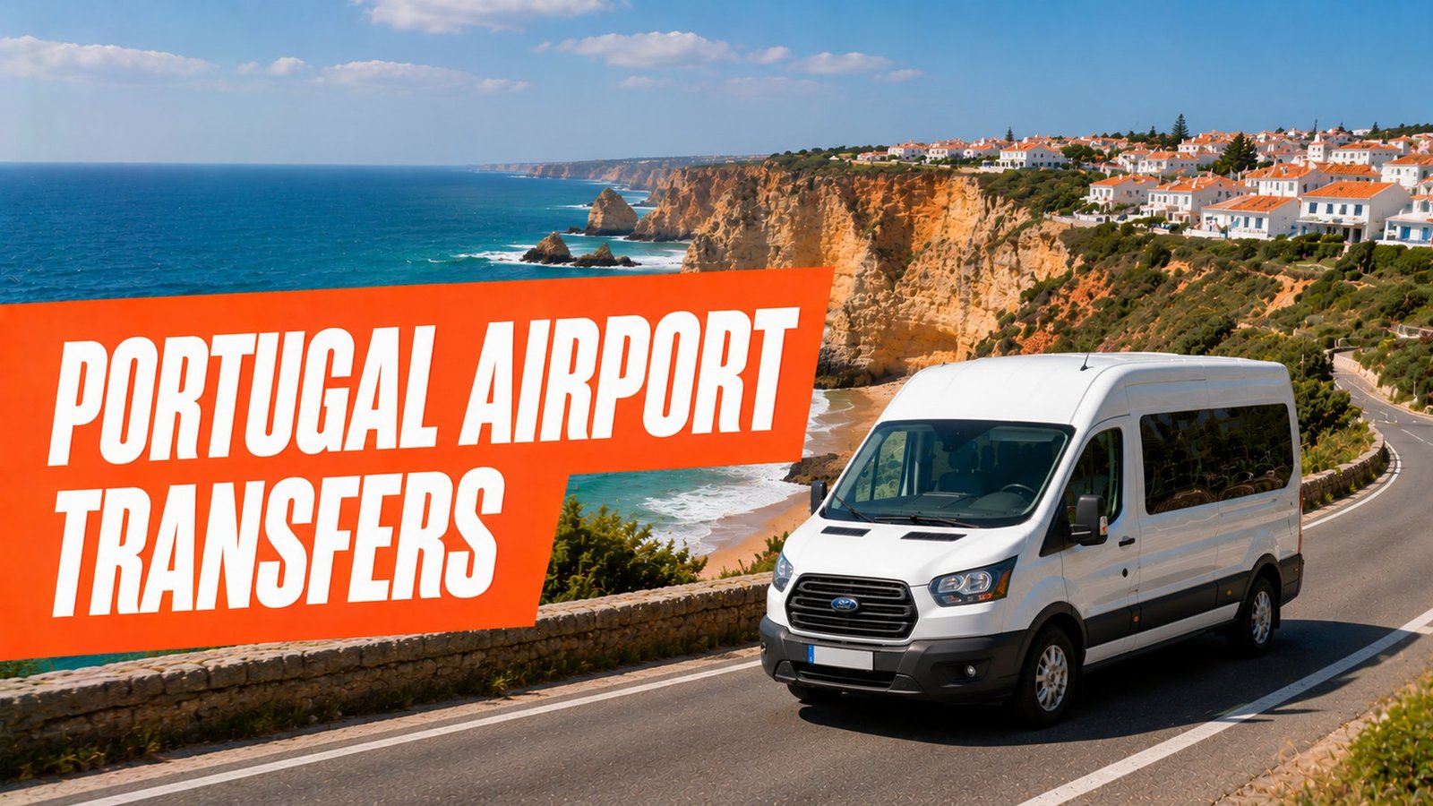 Portugal airport transfers - shuttle van on the coast