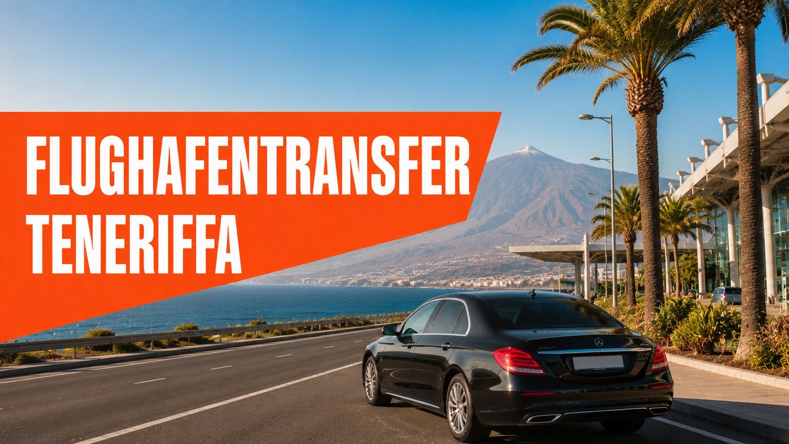 Flughafentransfer Teneriffa – privater Transfer mit Teide im Hintergrund