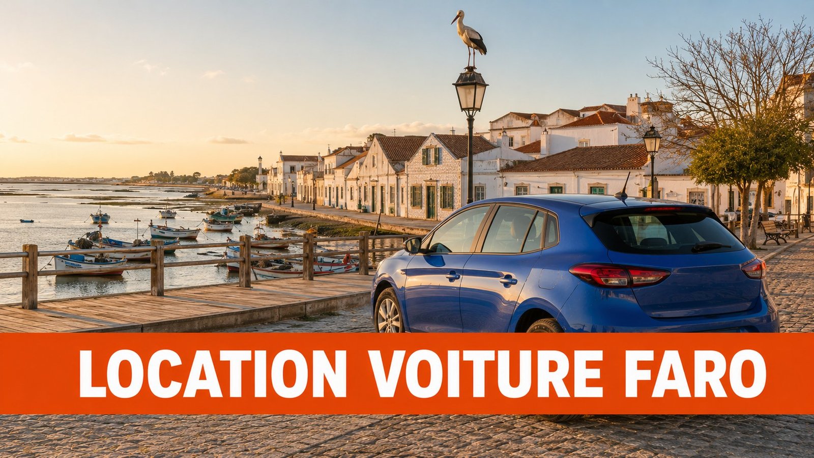Location voiture Faro – lagune de la Ria Formosa en Algarve