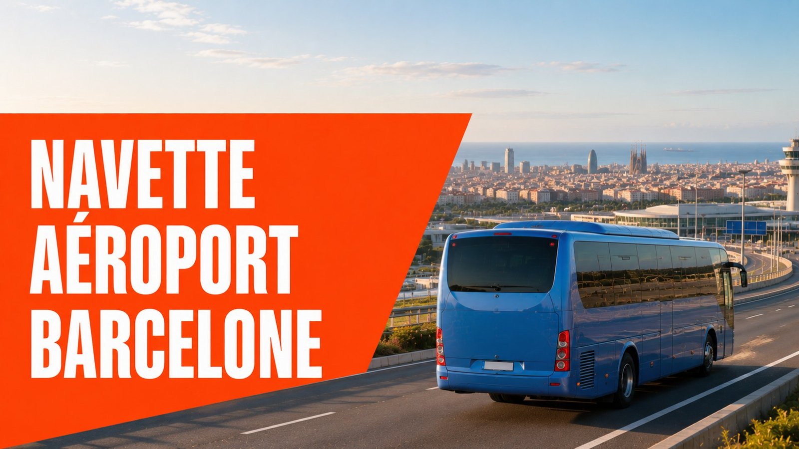 Navette aéroport Barcelone – navette et skyline de Barcelone