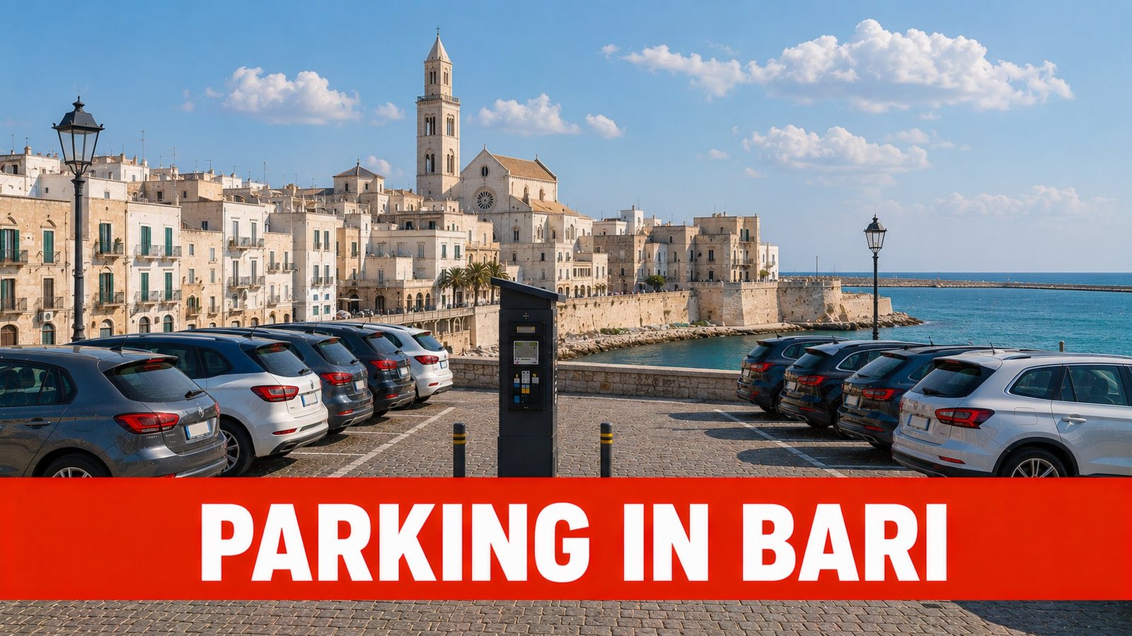 Car park near the old town in Bari