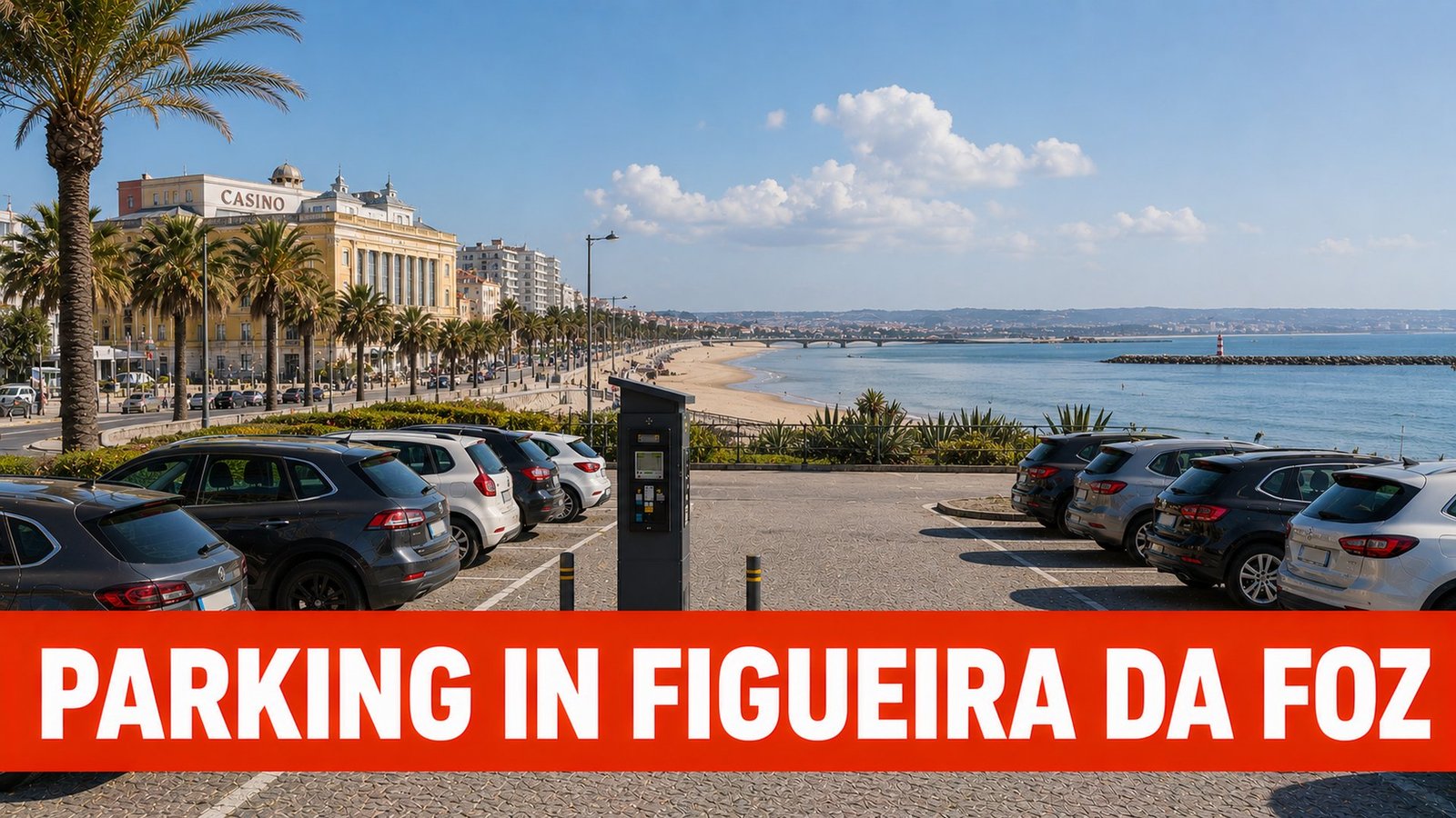 Aparcamiento en Figueira da Foz junto a la playa