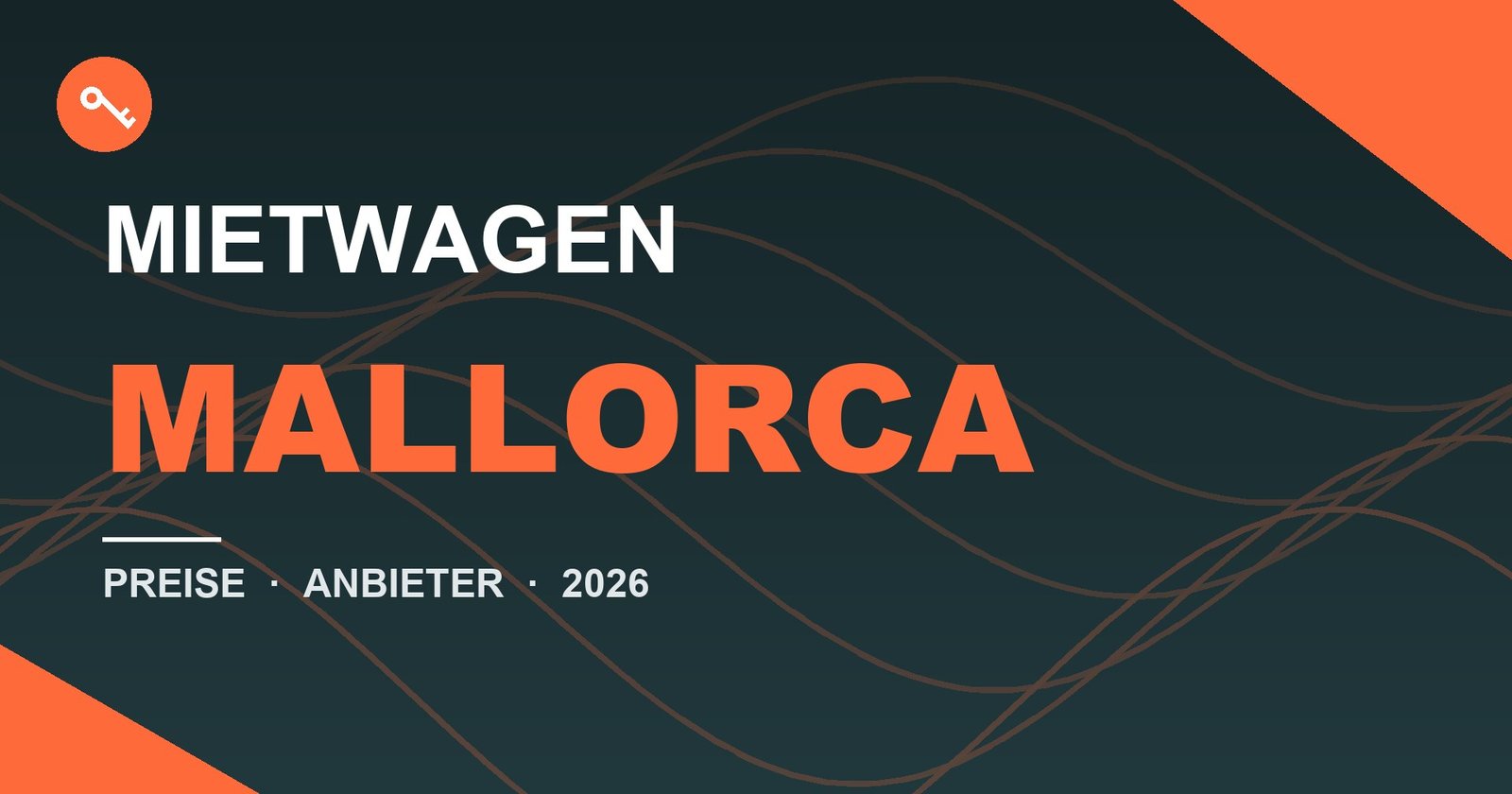 Mietwagen Mallorca 2026 - Serpentinen der Serra de Tramuntana, Auto Jardim Mietwagen-Guide Banner