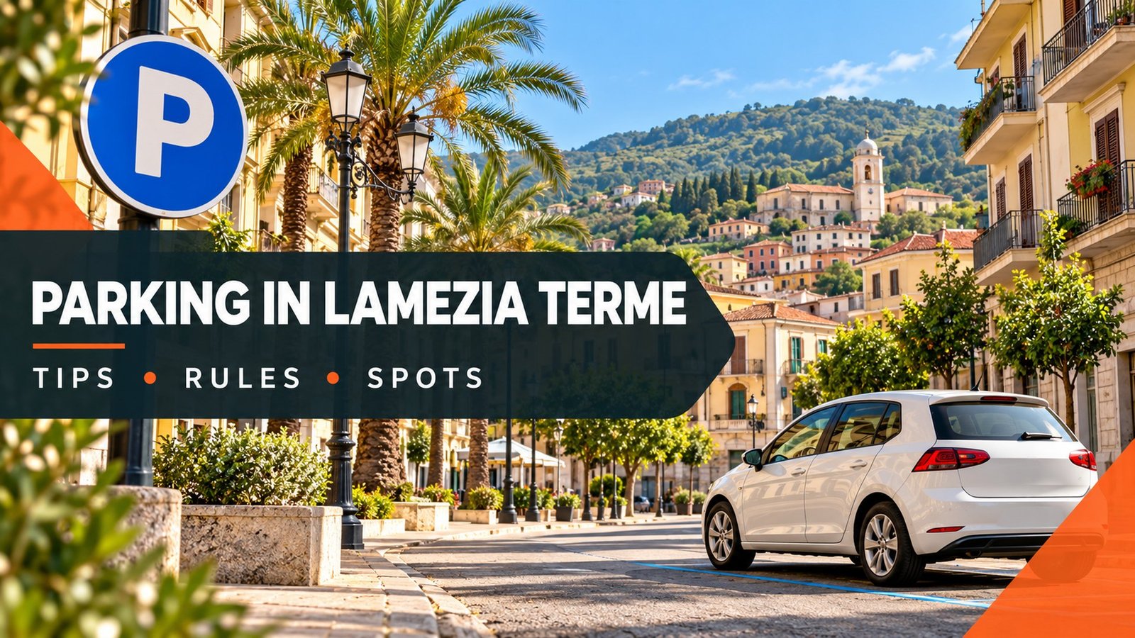 Parking in Lamezia Terme – street in the Calabrian town centre
