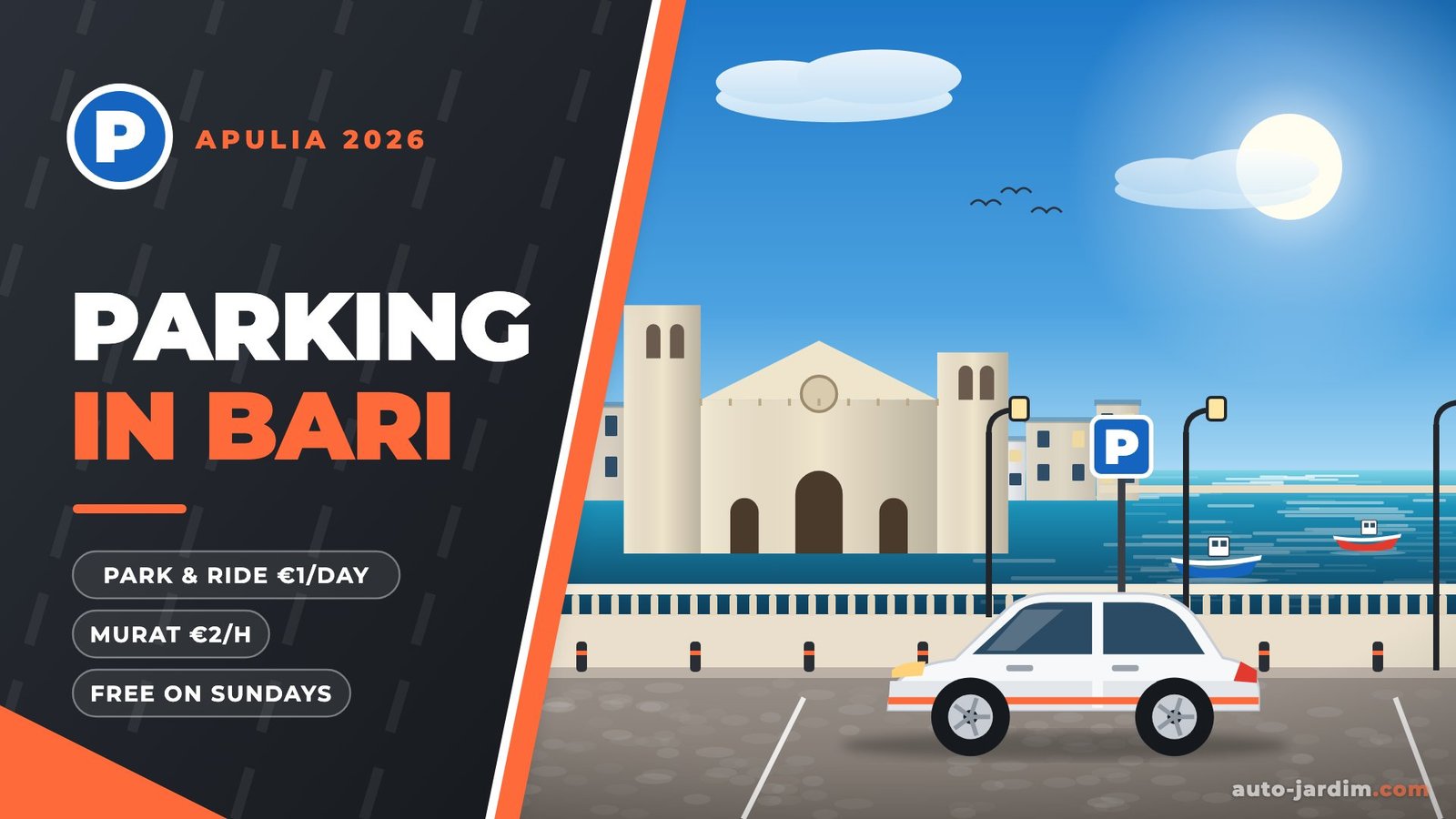 Parking in Bari 2026: Basilica di San Nicola and the seafront promenade